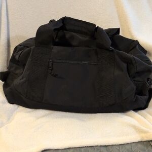 Black LL Bean Duffel Bag - Lightweight Travel & Gym Carry